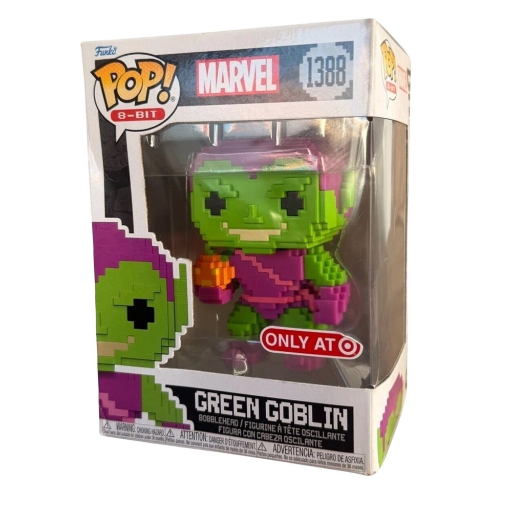 Funko POP! Marvel: 8-Bit- Green Goblin Exclusive‎ Bobblehead Vinyl Figure #1388